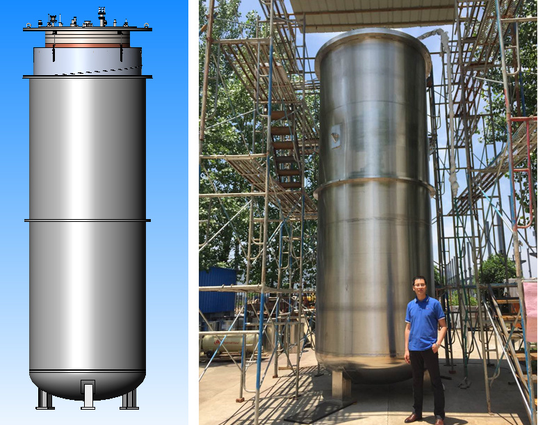 超導腔垂直測試低溫恒溫器